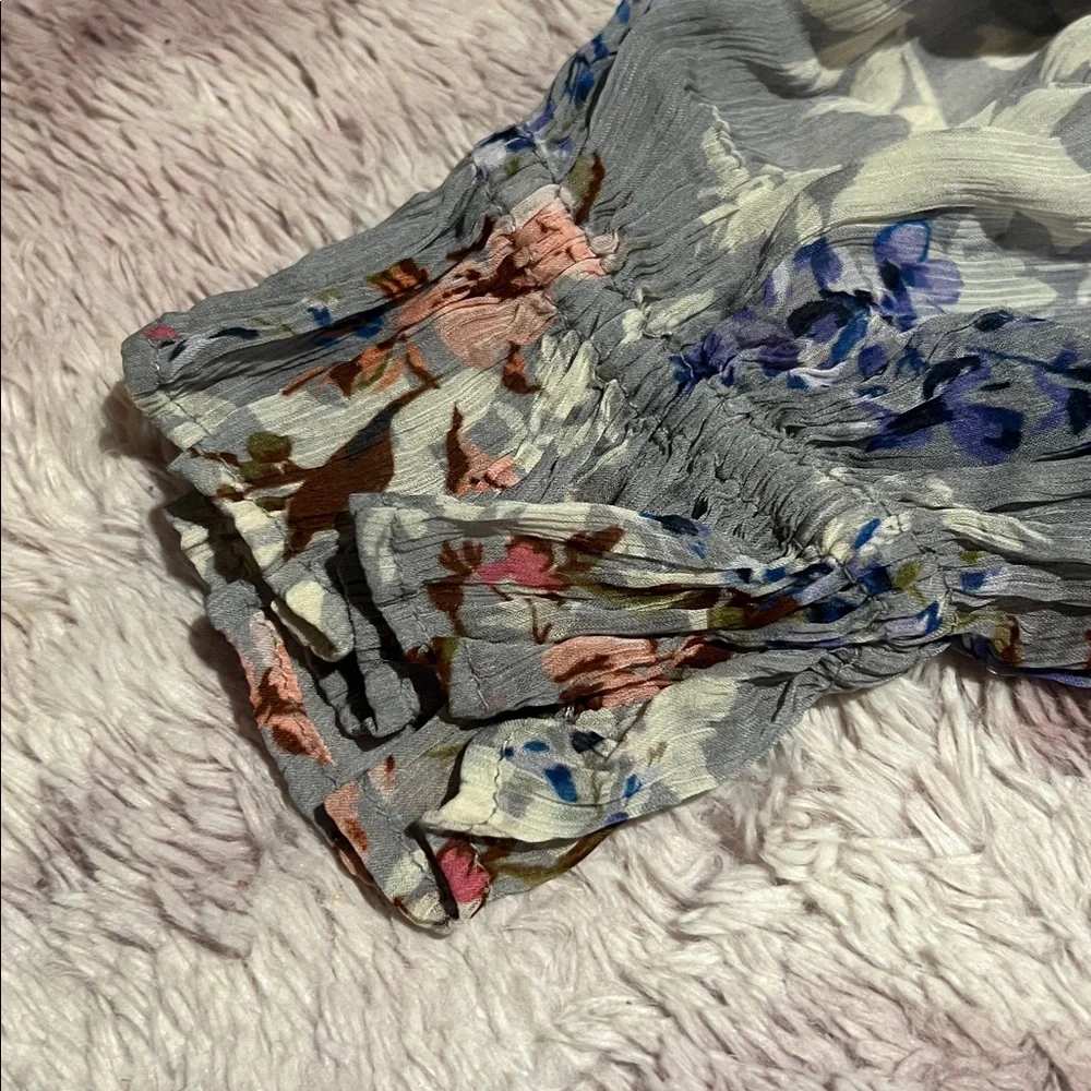 Free People Marney Mini Dress in Blue Combo - Picture 15 of 16